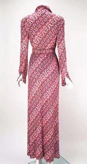1960s Emilio Pucci Silk Jersey Blend Co Ord Blouse and Maxi Skirt