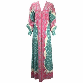 1960s Emilio Pucci Terry Cloth Multicolor Caftan