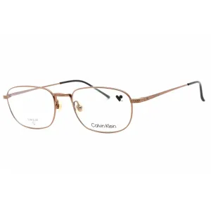 Calvin Klein Men's Eyeglasses - Amber Gold Titanium Rectangular Frame | CK23112T 781 Calvin Klein Eyeglasses