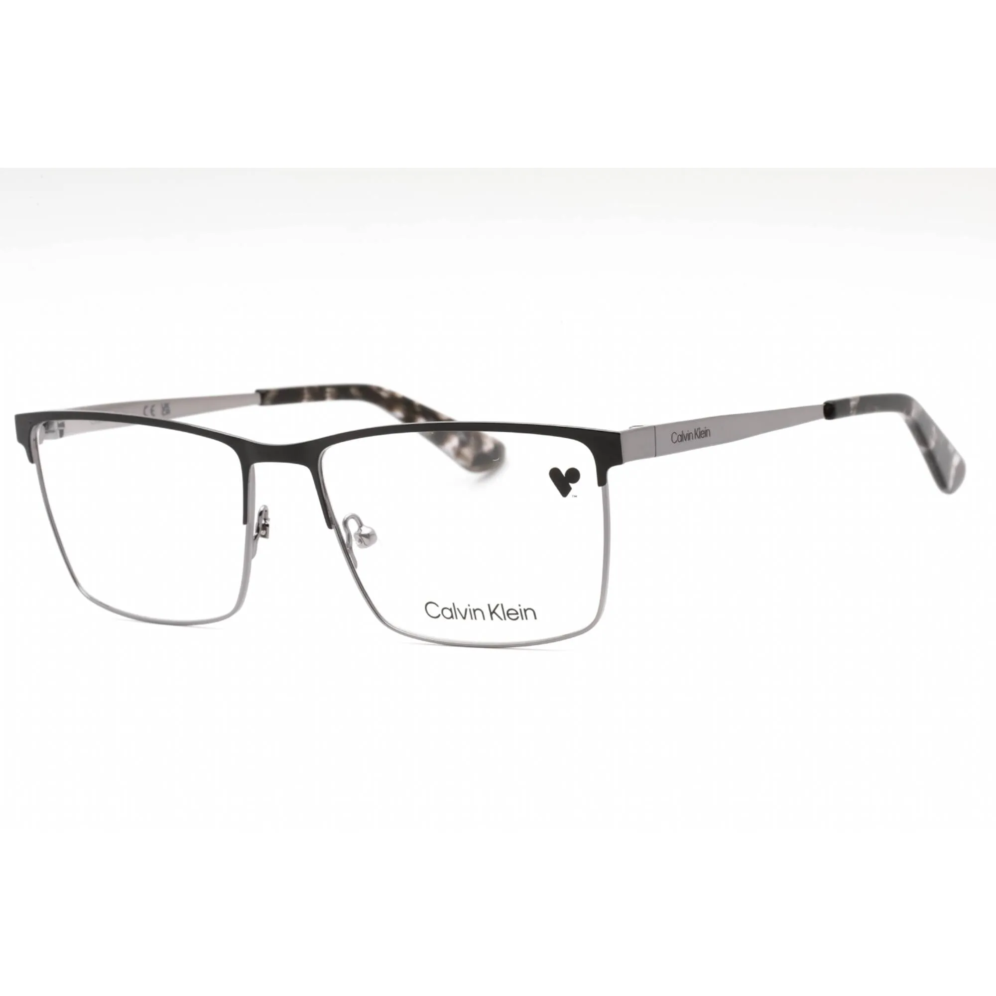 Calvin Klein Men's Eyeglasses - Black Gunmetal Metal Full Rim Frame | CK22102 001 Calvin Klein Eyeglasses