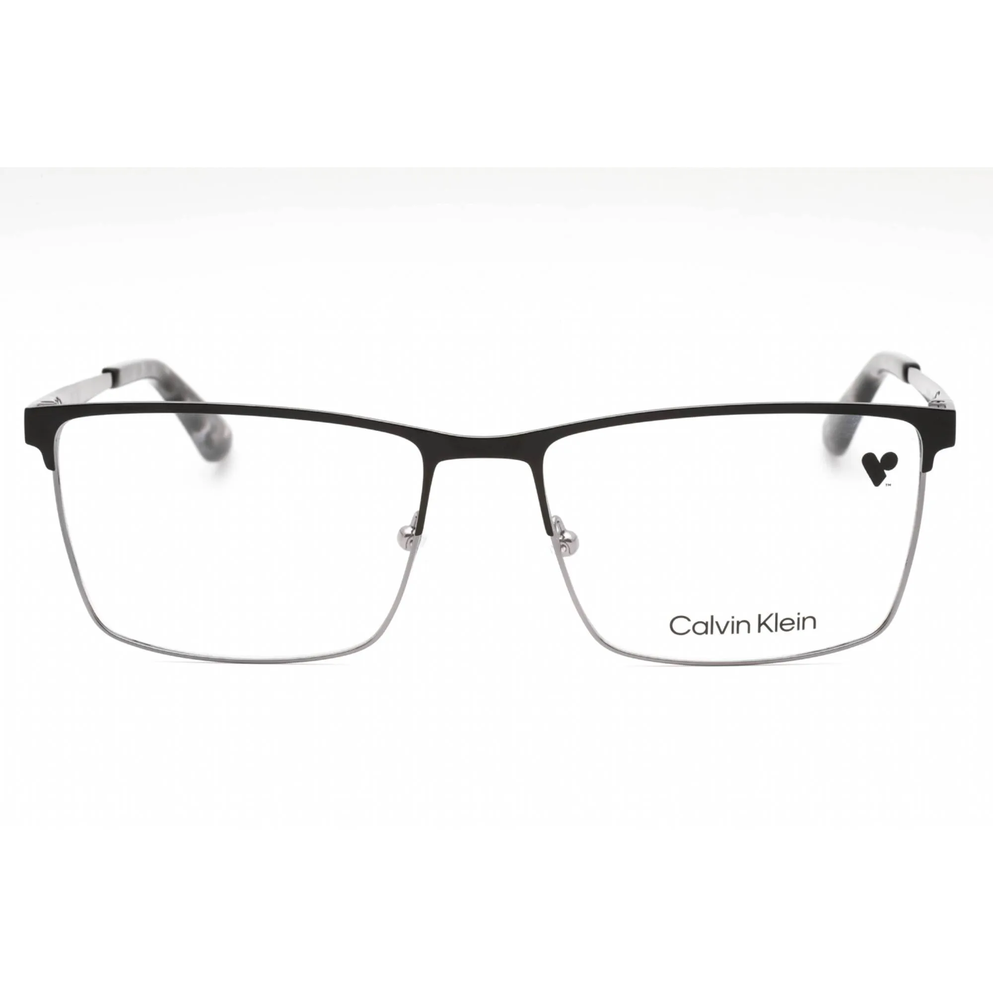 Calvin Klein Men's Eyeglasses - Black Gunmetal Metal Full Rim Frame | CK22102 001 Calvin Klein Eyeglasses