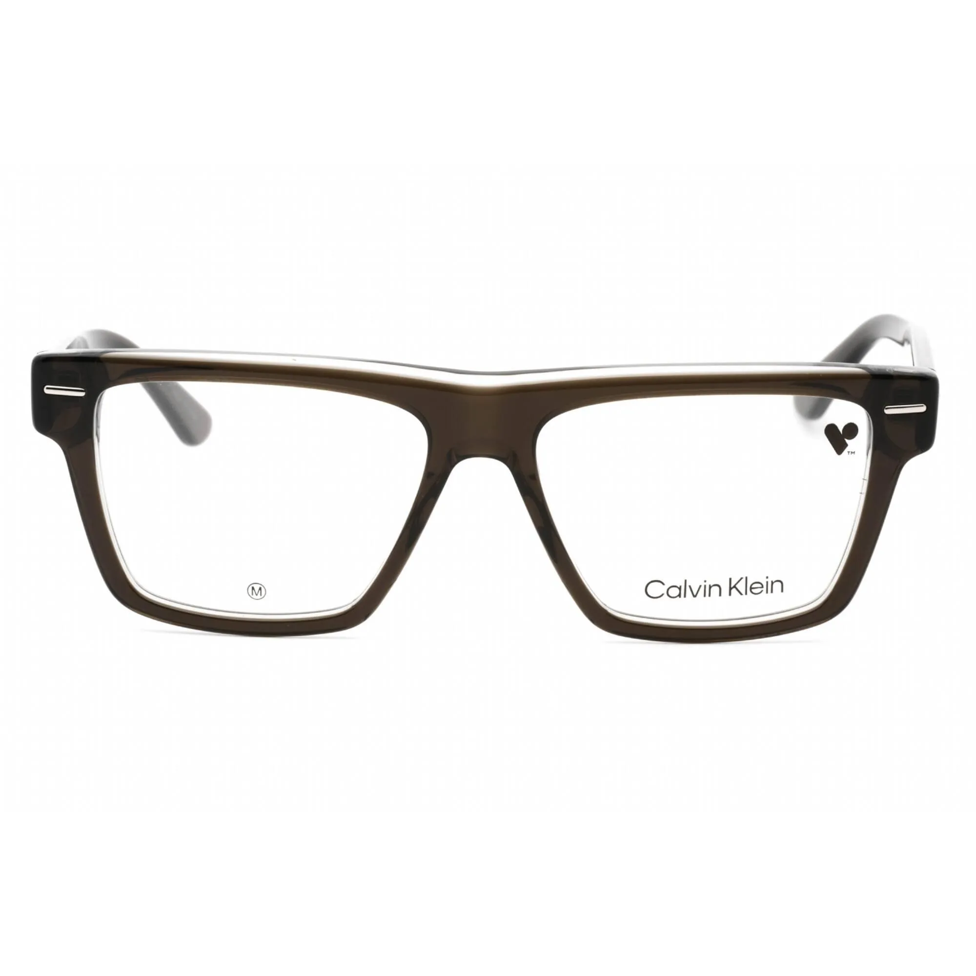 Calvin Klein Men's Eyeglasses - Grey Plastic Full Rim Rectangular Frame | CK23522 035 Calvin Klein Eyeglasses