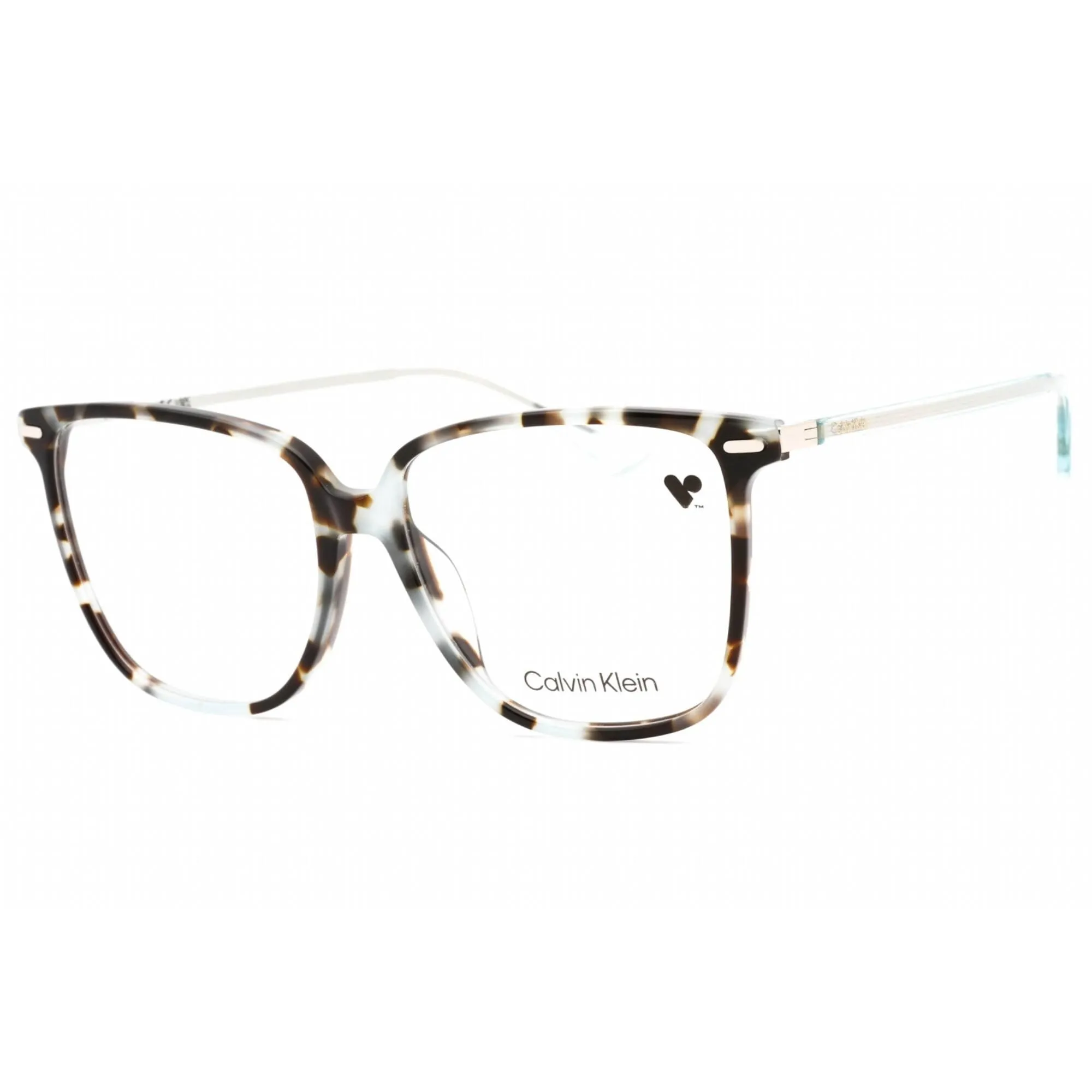 Calvin Klein Women's Eyeglasses - Aqua Tortoise Plastic Full Rim Frame | CK22543 444 Calvin Klein Eyeglasses