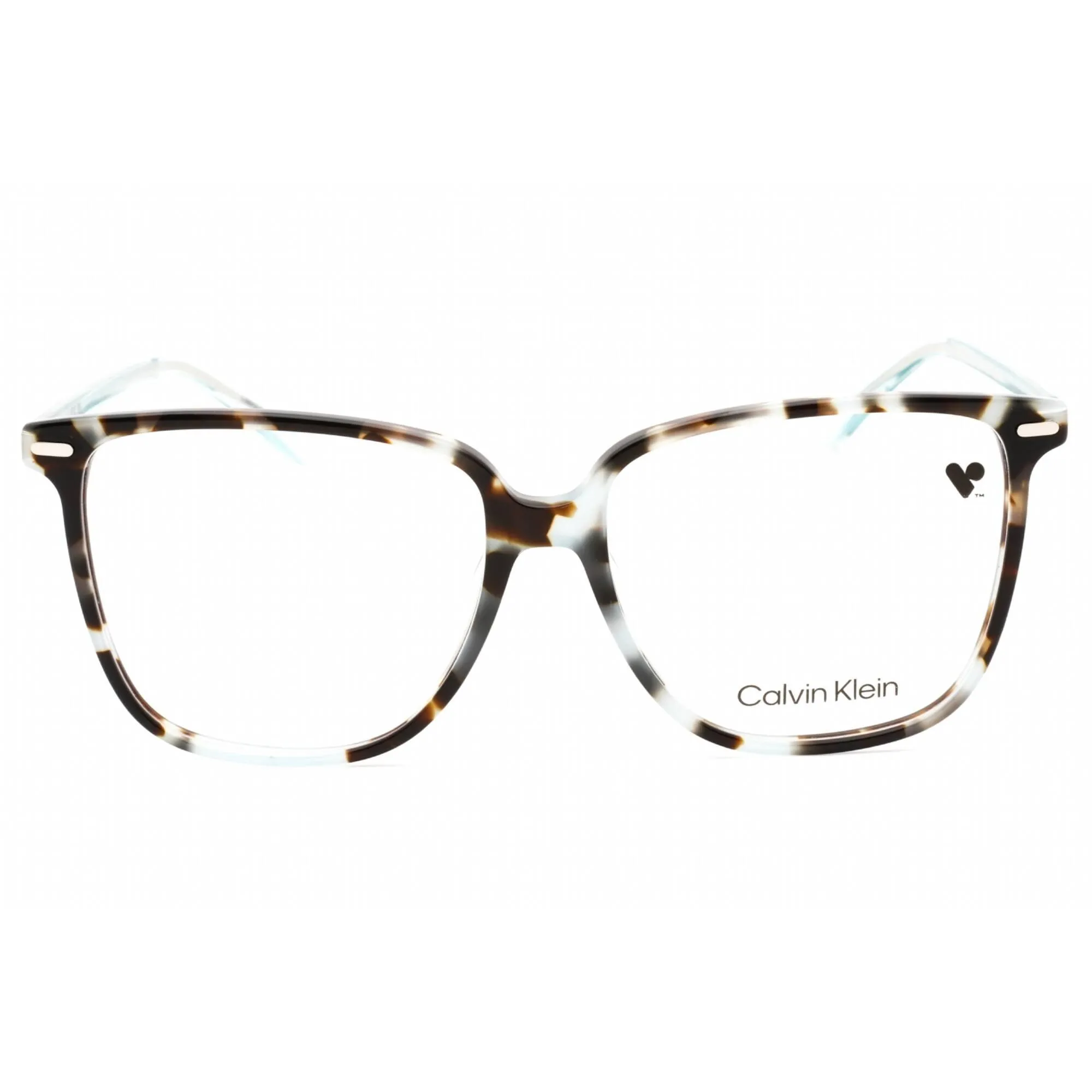 Calvin Klein Women's Eyeglasses - Aqua Tortoise Plastic Full Rim Frame | CK22543 444 Calvin Klein Eyeglasses