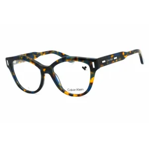 Calvin Klein Women's Eyeglasses - Blue Havana Acetate Cat Eye Full Rim | CK23541 460 Calvin Klein Eyeglasses