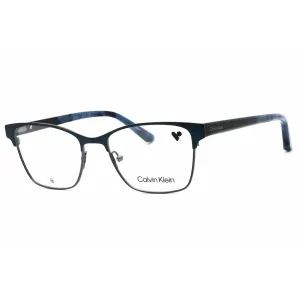 Calvin Klein Women's Eyeglasses - Blue Metal Cat Eye Full Rim Frame | CK23107 414 Calvin Klein Eyeglasses