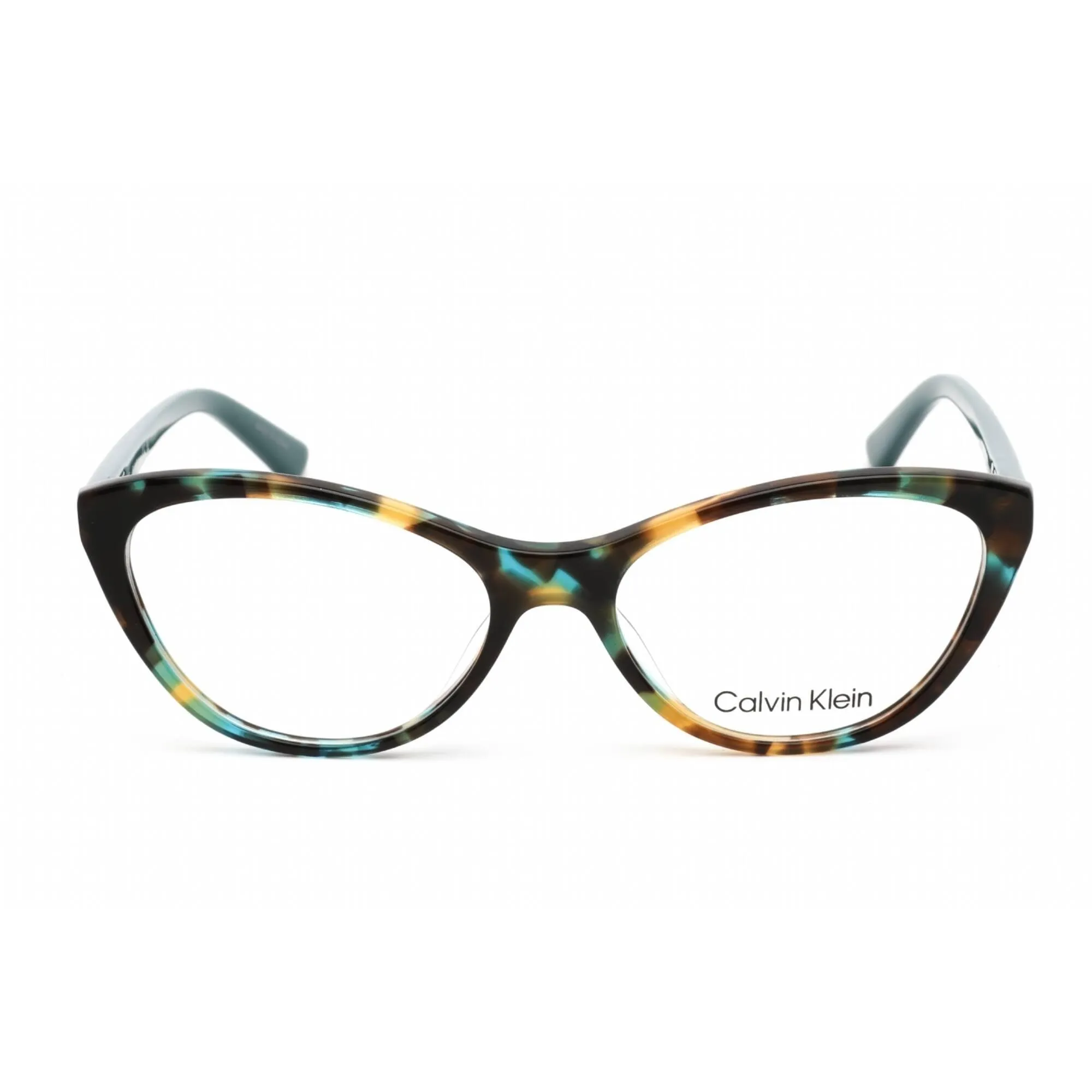 Calvin Klein Women's Eyeglasses - Cat Eye Shape Turquoise Tortoise Frame | CK20506 442 Calvin Klein Eyeglasses