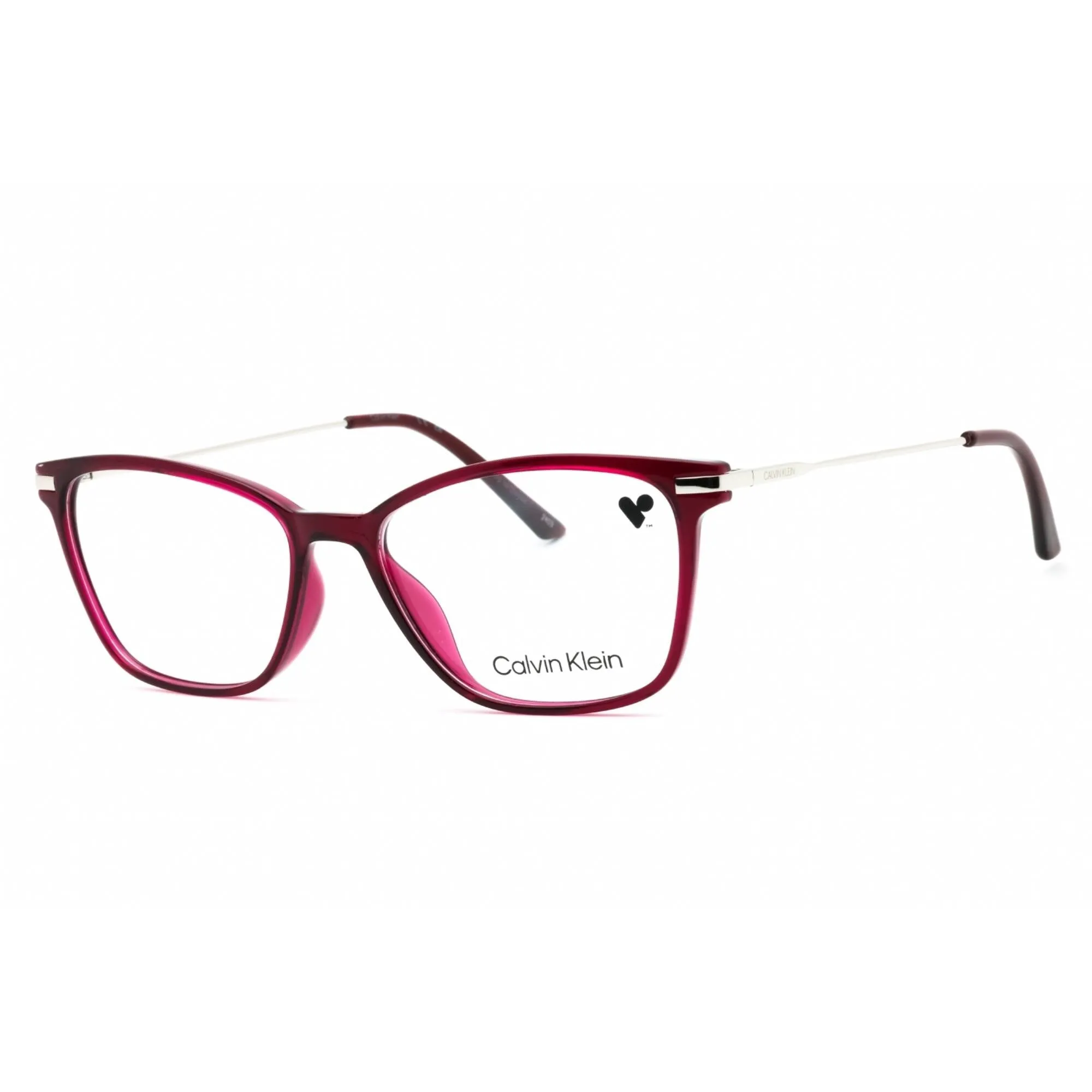 Calvin Klein Women's Eyeglasses - Crystal Deep Berry Cat Eye Shape Frame | CK20705 653 Calvin Klein Eyeglasses