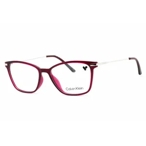 Calvin Klein Women's Eyeglasses - Crystal Deep Berry Cat Eye Shape Frame | CK20705 653 Calvin Klein Eyeglasses