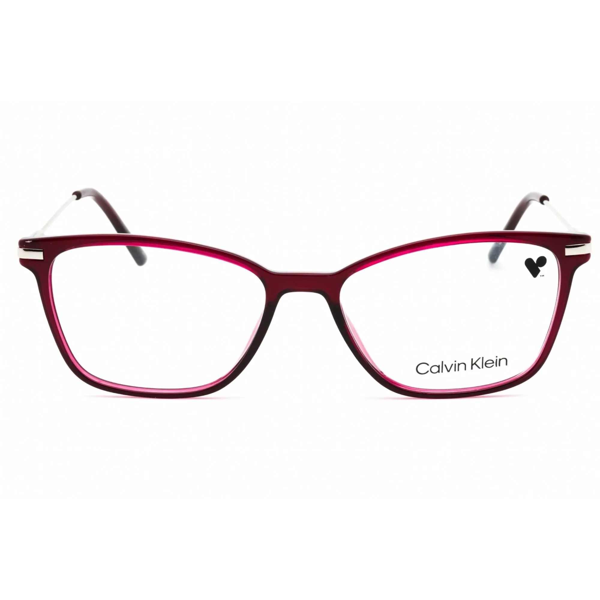 Calvin Klein Women's Eyeglasses - Crystal Deep Berry Cat Eye Shape Frame | CK20705 653 Calvin Klein Eyeglasses