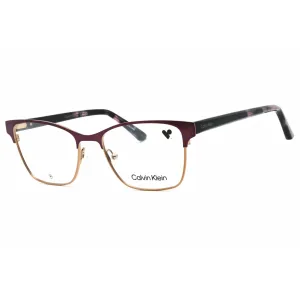 Calvin Klein Women's Eyeglasses - Cyclamen Metal Cat Eye Full Rim Frame | CK23107 610 Calvin Klein Eyeglasses