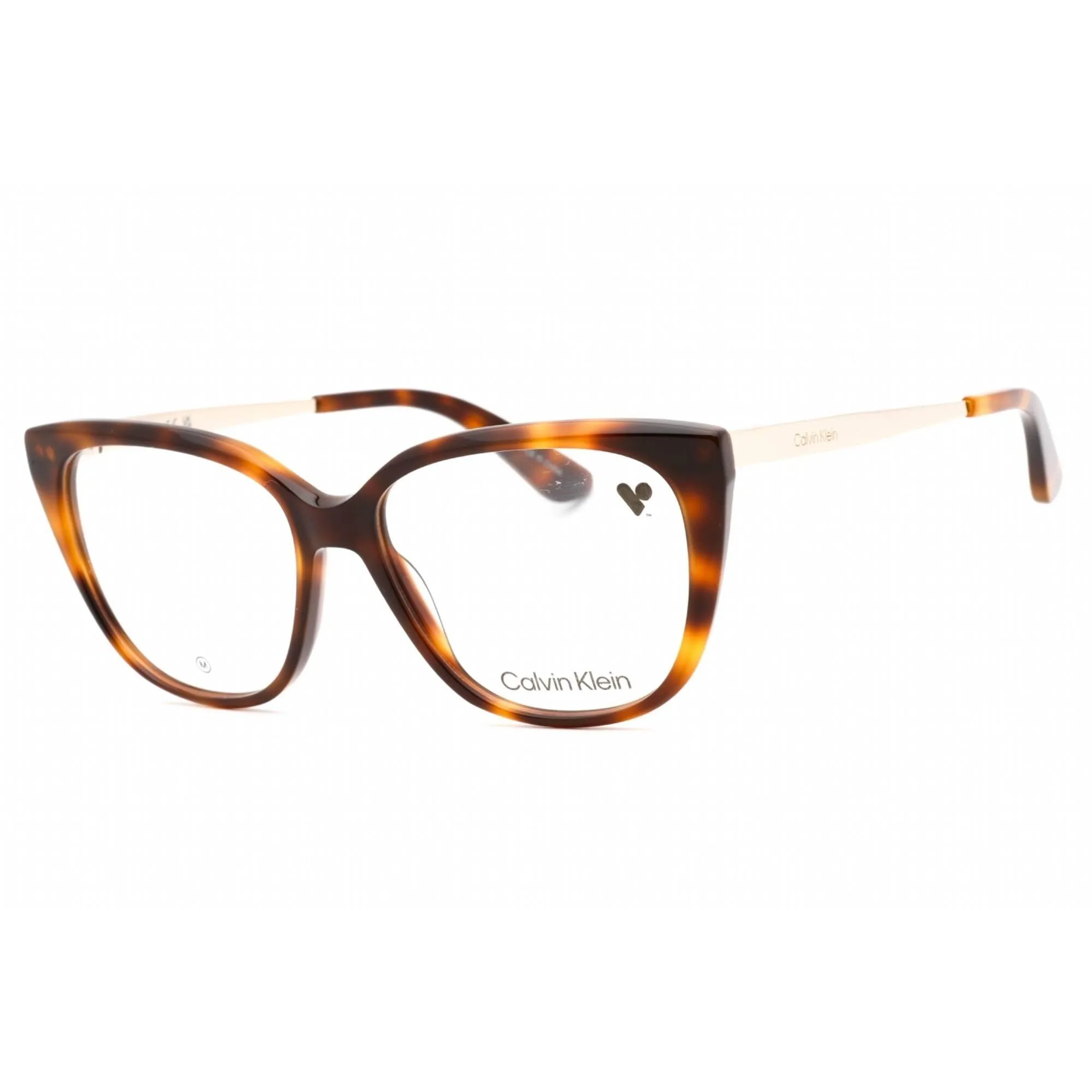 Calvin Klein Women's Eyeglasses - Havana Plastic Full Rim Cat Eye Frame | CK23520 240 Calvin Klein Eyeglasses
