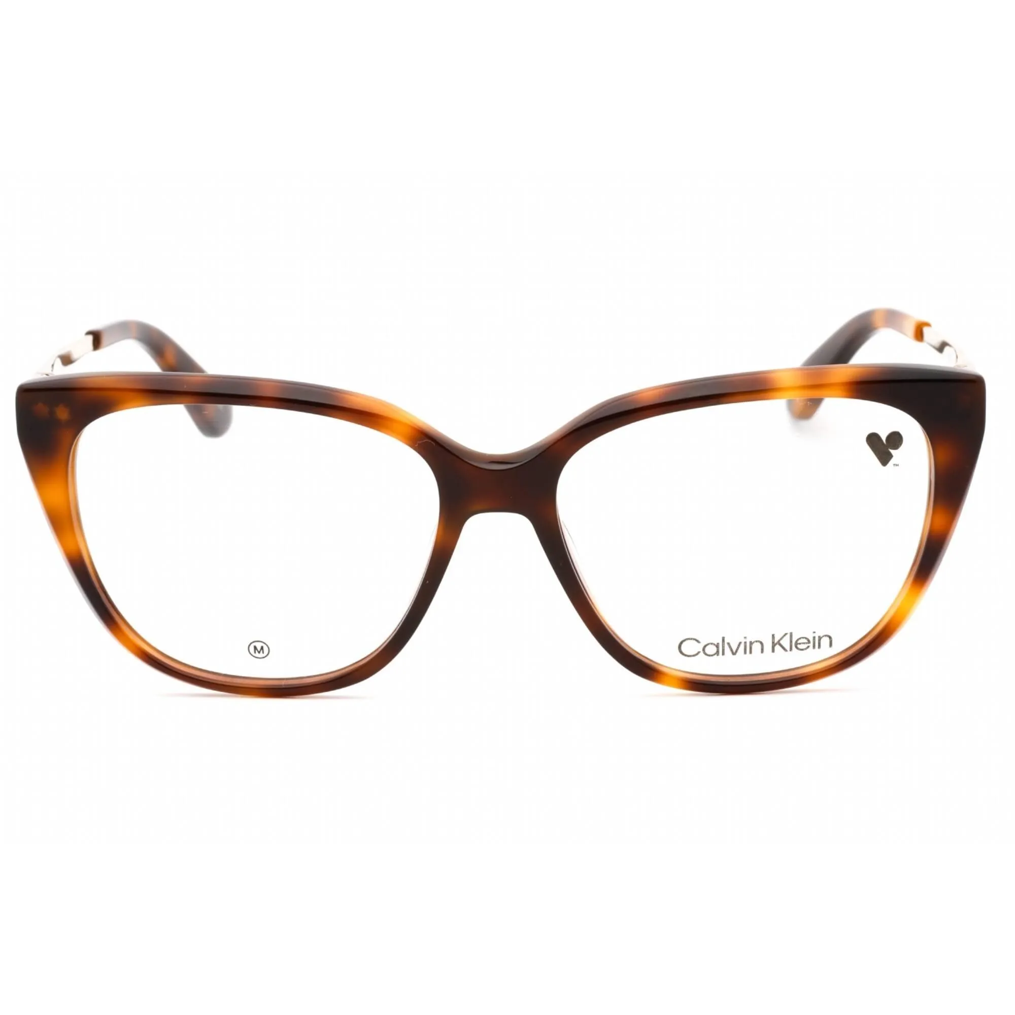 Calvin Klein Women's Eyeglasses - Havana Plastic Full Rim Cat Eye Frame | CK23520 240 Calvin Klein Eyeglasses
