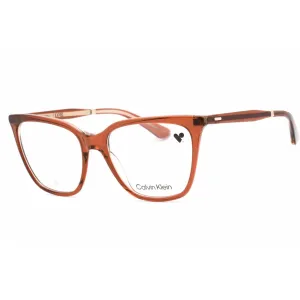 Calvin Klein Women's Eyeglasses - Rose Plastic Full Rim Frame Clear Lens | CK23513 601 Calvin Klein Eyeglasses