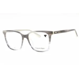 Calvin Klein Women's Eyeglasses - Striped Grey Square Full Rim Frame | CK22540 023 Calvin Klein Eyeglasses