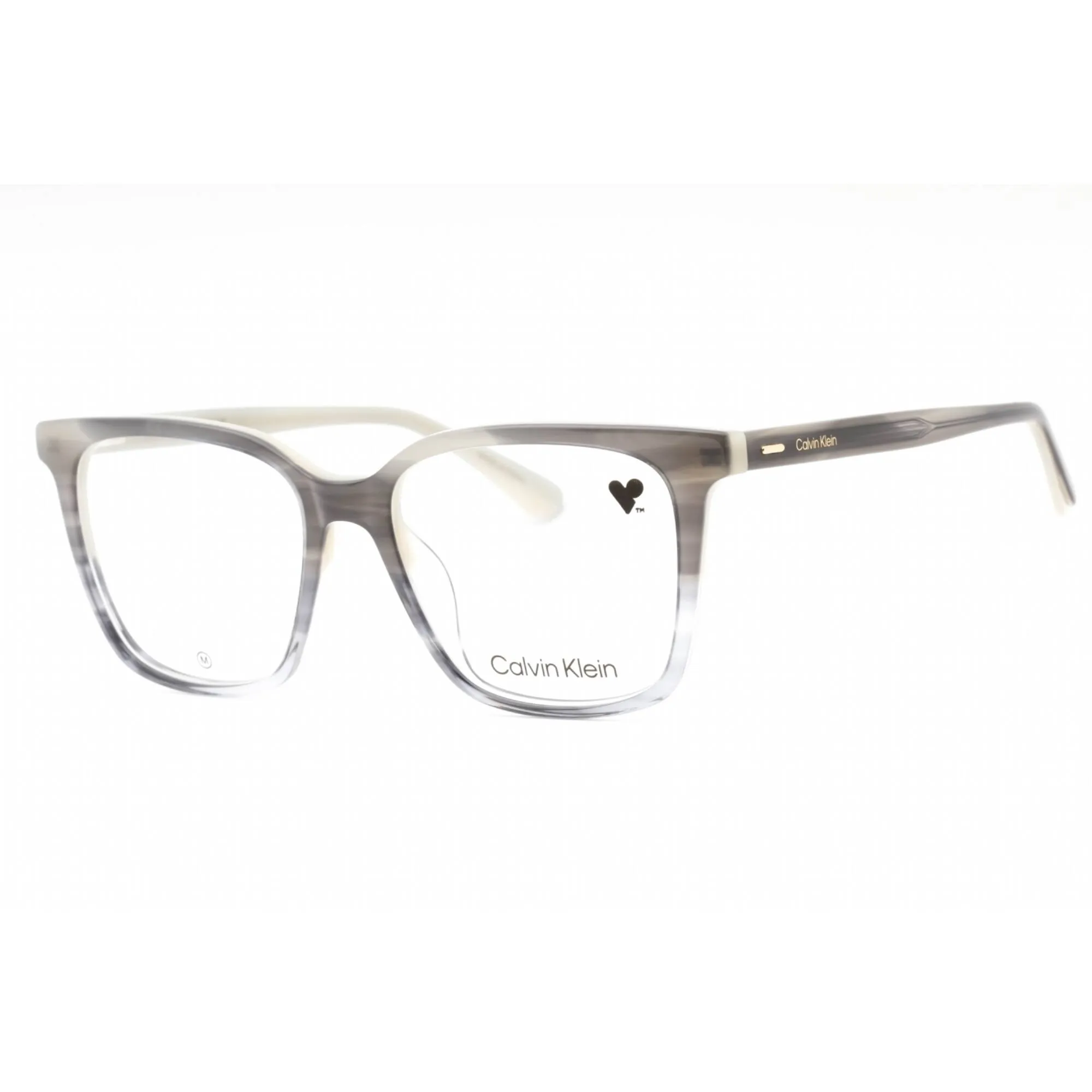 Calvin Klein Women's Eyeglasses - Striped Grey Square Full Rim Frame | CK22540 023 Calvin Klein Eyeglasses