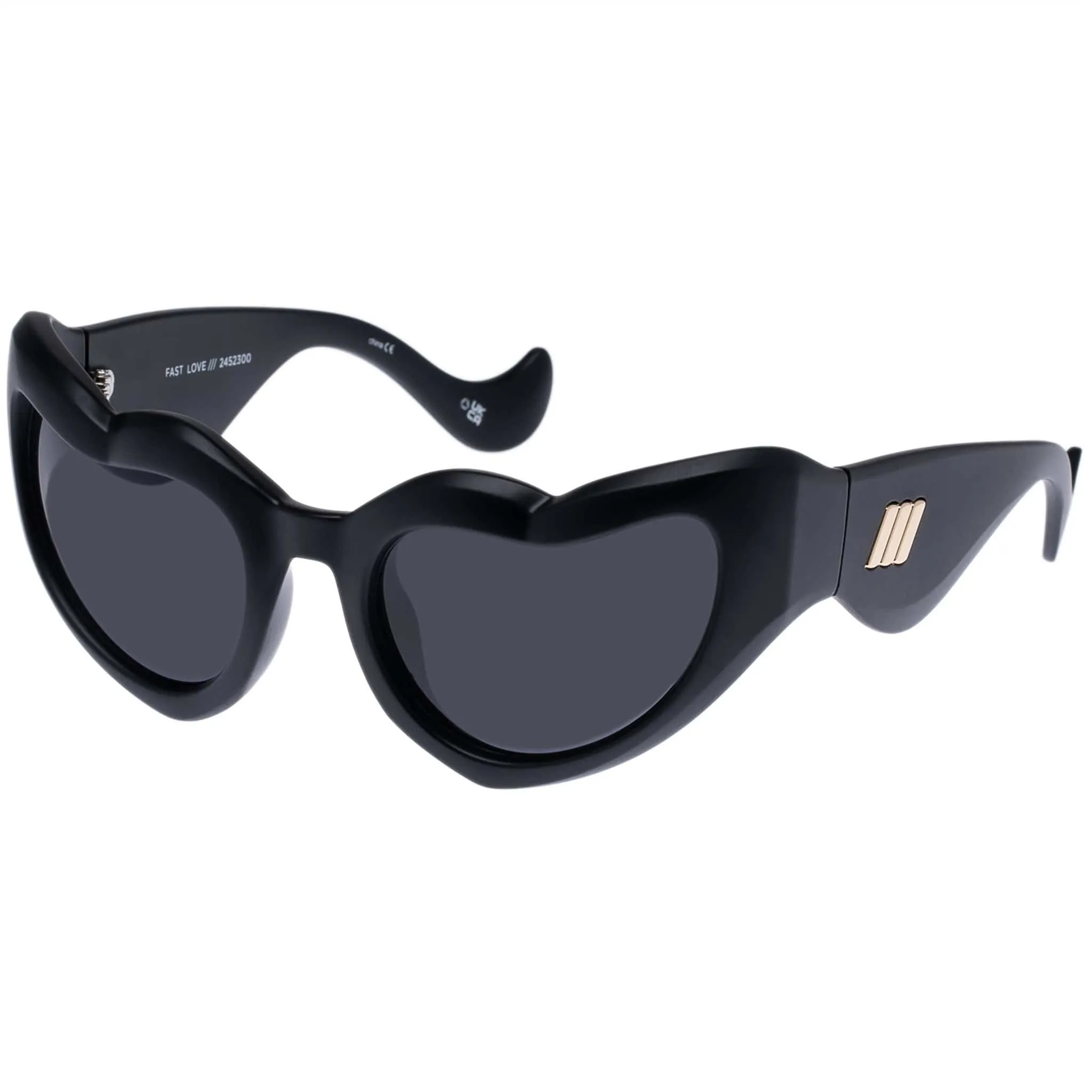 FAST LOVE 2452300 MATTE BLACK/SMOKE MONO LENS