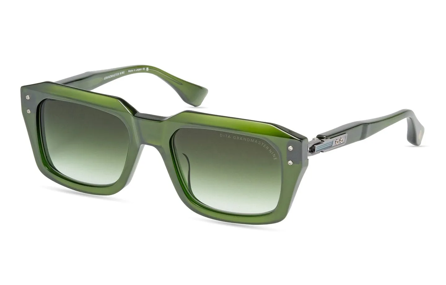 Grandmaster nine DTS464-A-03 antique silver/green gradient lens