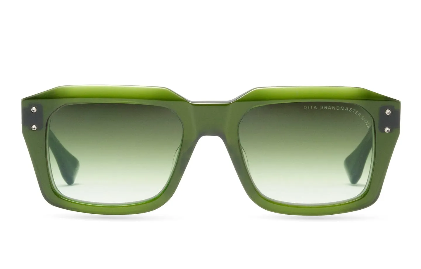 Grandmaster nine DTS464-A-03 antique silver/green gradient lens