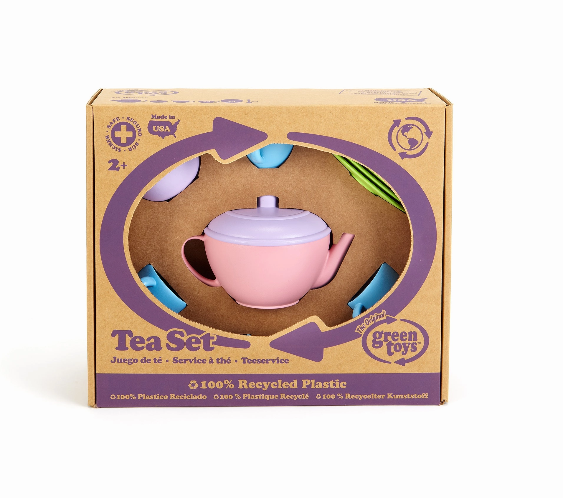 Green Toys Tea Set - Pink