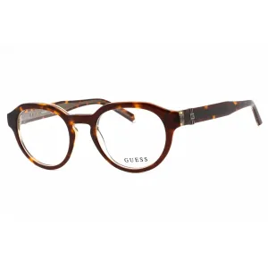 Guess Men's Eyeglasses - Dark Havana Acetate Full Rim Oval Shape Frame | GU50083 052 Guess Eyeglasses