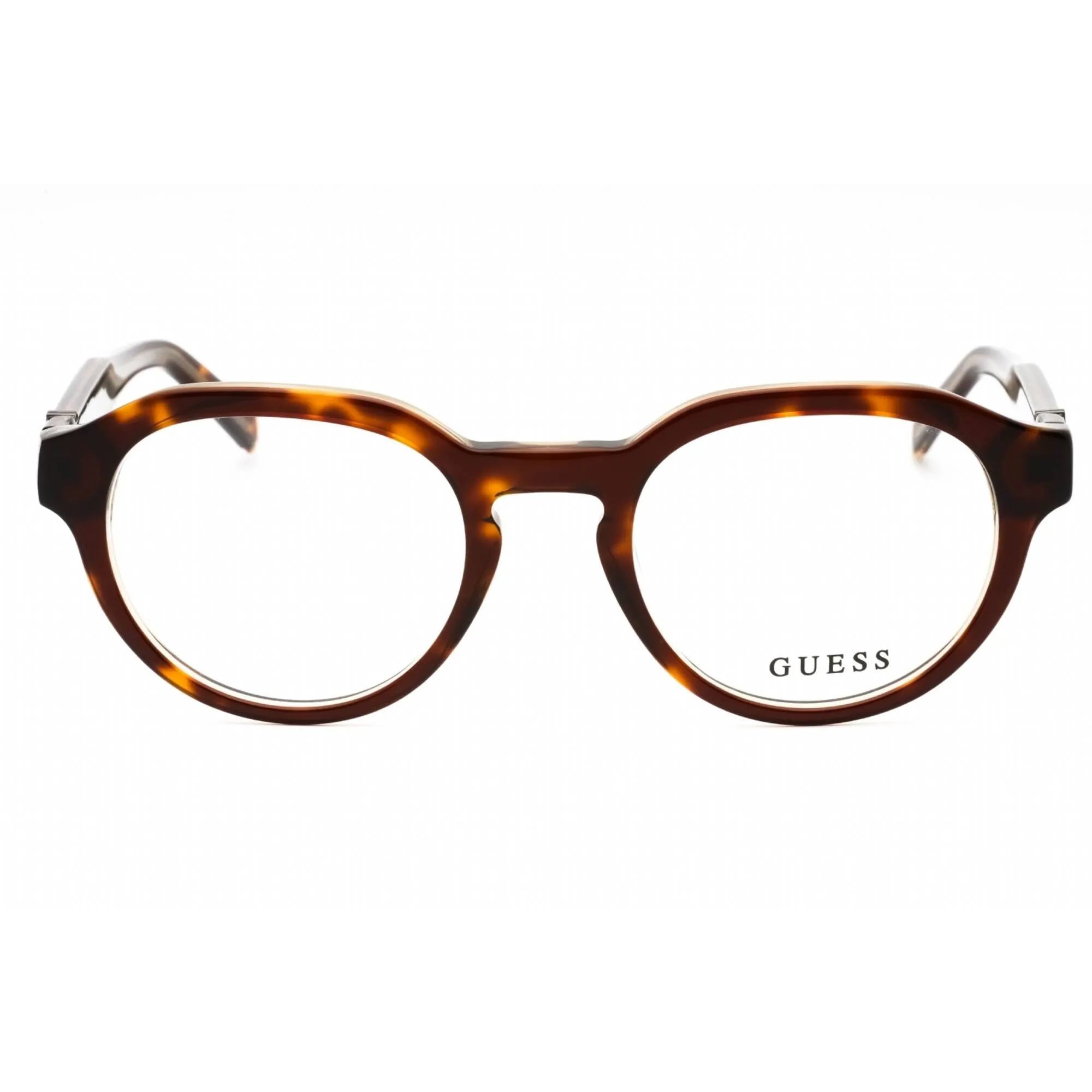 Guess Men's Eyeglasses - Dark Havana Acetate Full Rim Oval Shape Frame | GU50083 052 Guess Eyeglasses