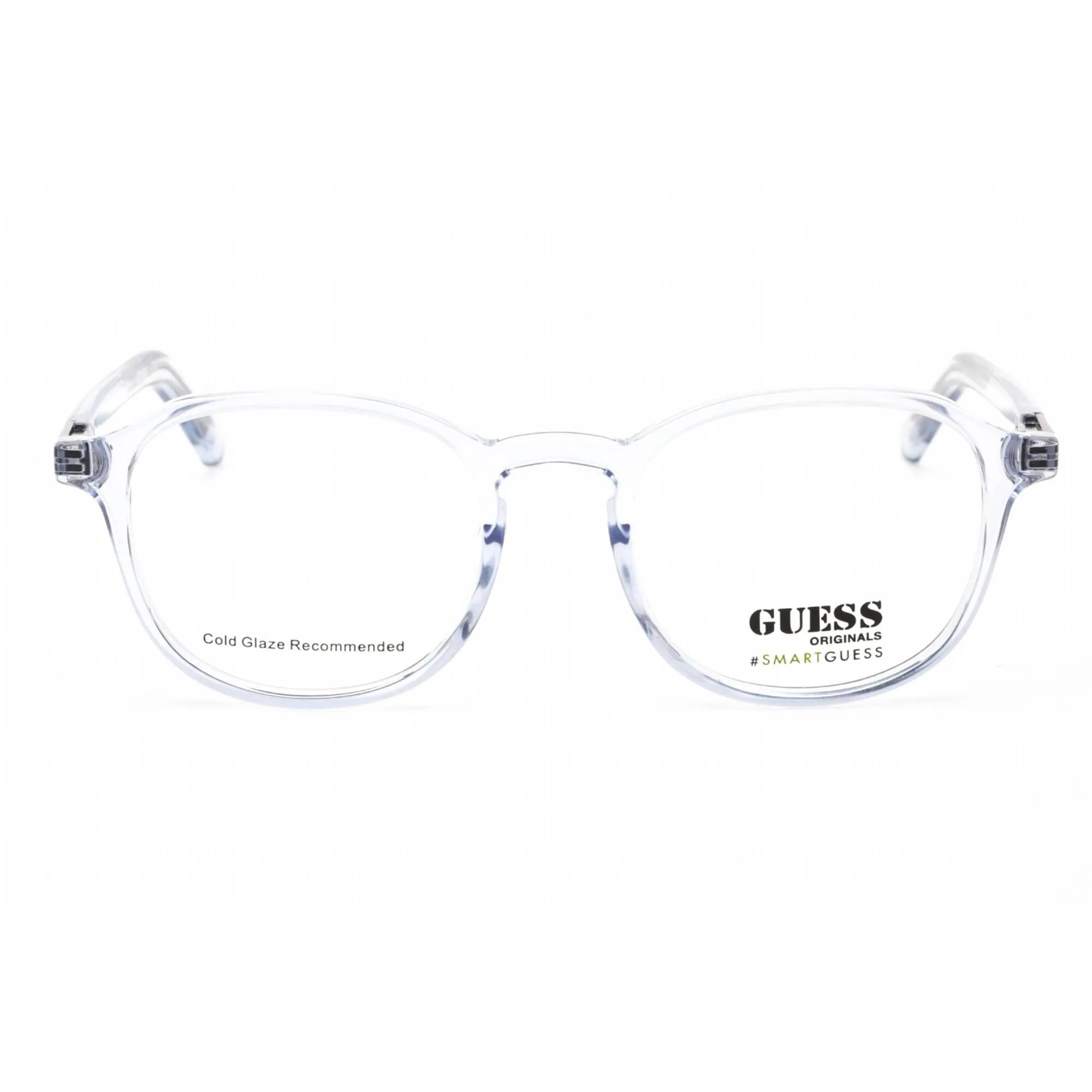 Guess Men's Eyeglasses - Full Rim Crystal Plastic Rectangular Shape Frame | GU8251 026 Guess Eyeglasses