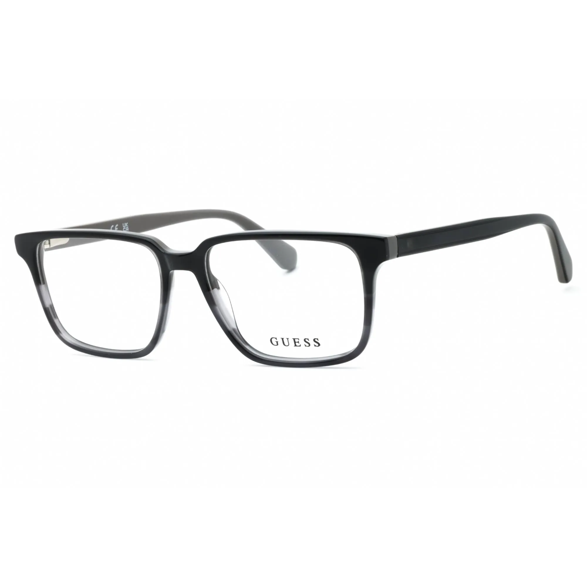 Guess Men's Eyeglasses - Grey/Other Acetate Square Shape Full Rim Frame | GU50047 020 Guess Eyeglasses
