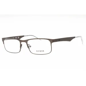 Guess Men's Eyeglasses - Matte Gunmetal Rectangular Full Rim Frame | GU1904-N 009 Guess Eyeglasses
