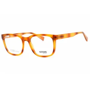 Guess Unisex Eyeglasses - Clear Demo Lens Blonde Havana Square Frame | GU8281 053 Guess Eyeglasses