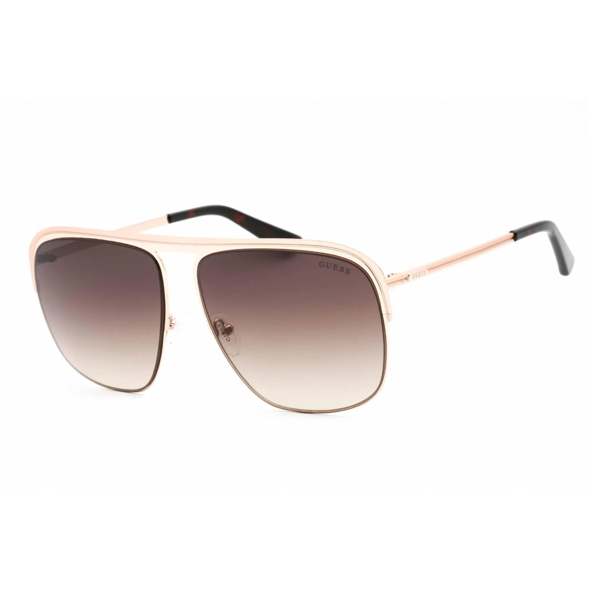Guess unisex Sunglasses - Adjustable Nose Pads Gold Metal Square Frame | GU5225 32F Guess Sunglasses