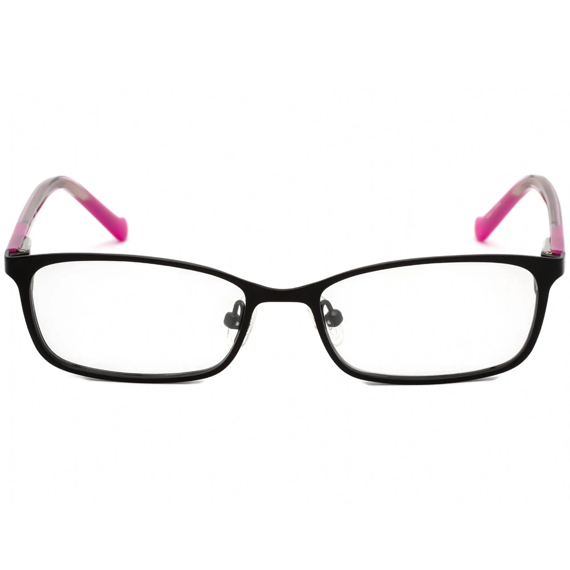 Guess Women's Eyeglasses - Clear Demo Lens Black Pink Rectangular Frame | GU9155-3 005 Guess Eyeglasses
