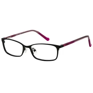 Guess Women's Eyeglasses - Clear Demo Lens Black Pink Rectangular Frame | GU9155-3 005 Guess Eyeglasses
