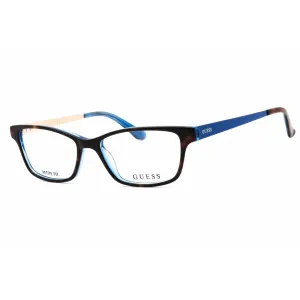 Guess Women's Eyeglasses - Dark Havana Acetate Rectangular 50mm Frame | GU2538 052 Guess Eyeglasses
