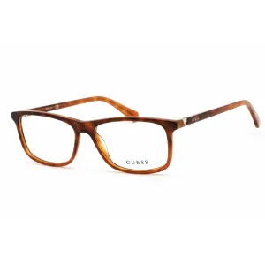 Guess Women's Eyeglasses - Full Rim Blonde Havana Rectangular Plastic | GU50054 053 Guess Eyeglasses