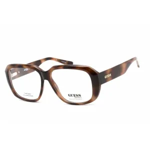 Guess Women's Eyeglasses - Full Rim Rectangular Blonde Havana Plastic | GU8240 053 Guess Eyeglasses