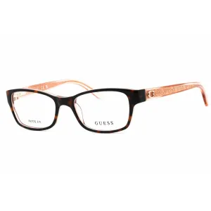 Guess Women's Eyeglasses - Havana/Other Acetate Cat Eye Full Rim Frame | GU2591 056 Guess Eyeglasses