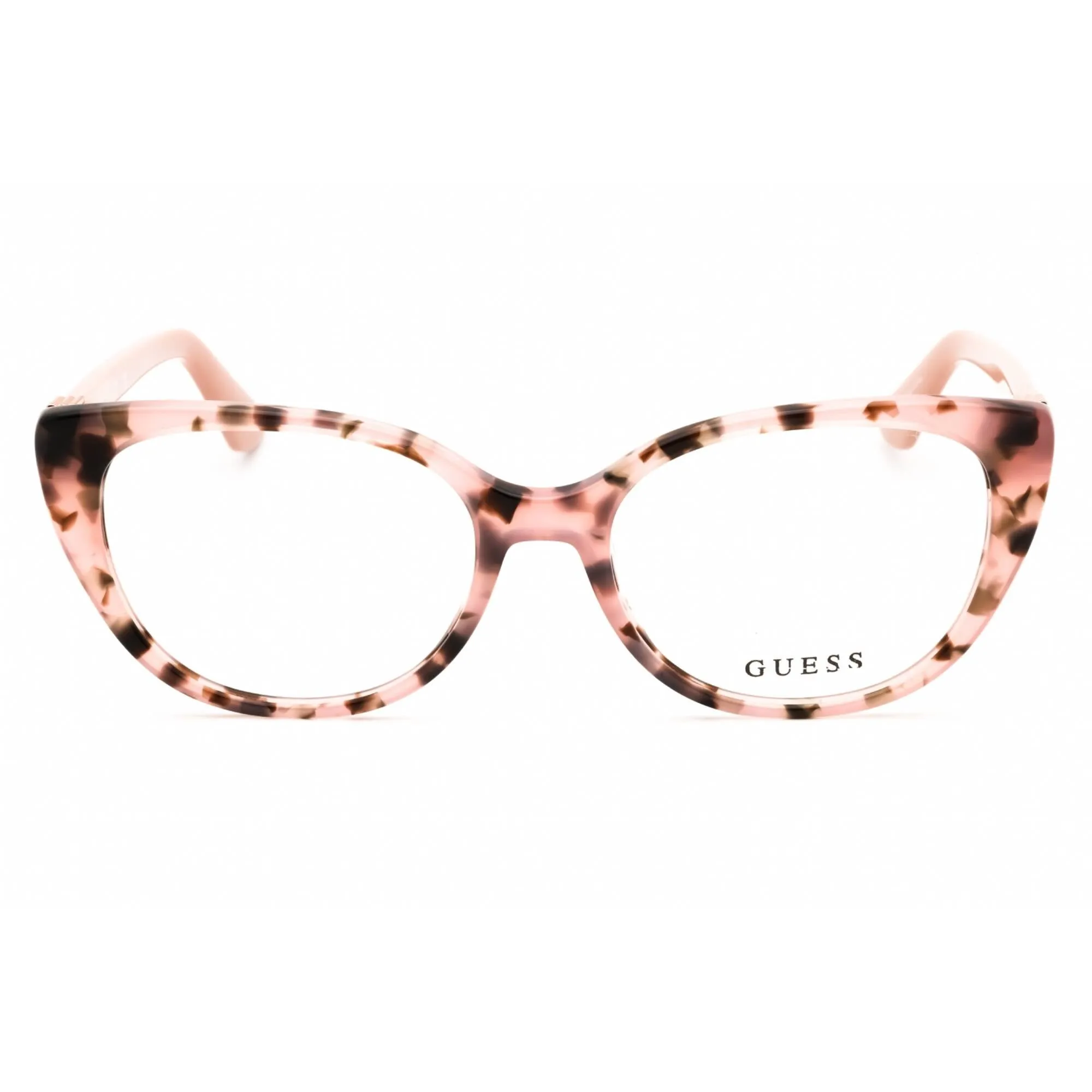 Guess Women's Eyeglasses - Pink /Other Acetate Cat Eye Full Rim Frame | GU50107 074 Guess Eyeglasses