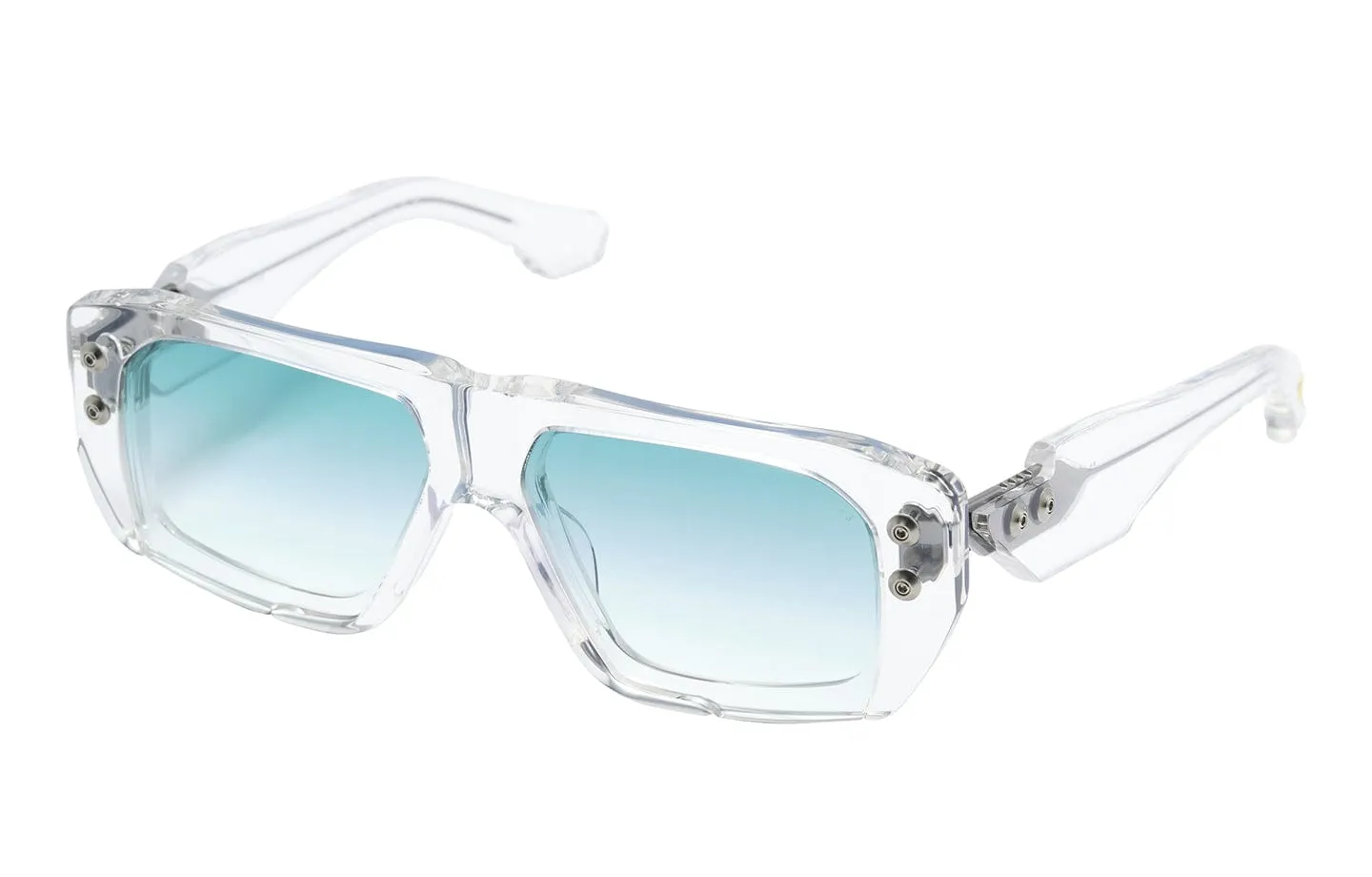 Hypher-1183 DTS466-A-02 crystal clear-antique silver/turquoise  gradient