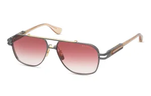 Kudro  DTS436-A-03 Black Iron/Dark Burgundy Gradient Lens