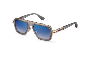 LXN-Evo 403 A-02  crystal grey & white gold grey gradient lens