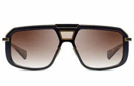 Mach eight DTS400-A-01-Z matte black & gold black rhodium /brown gradient lens