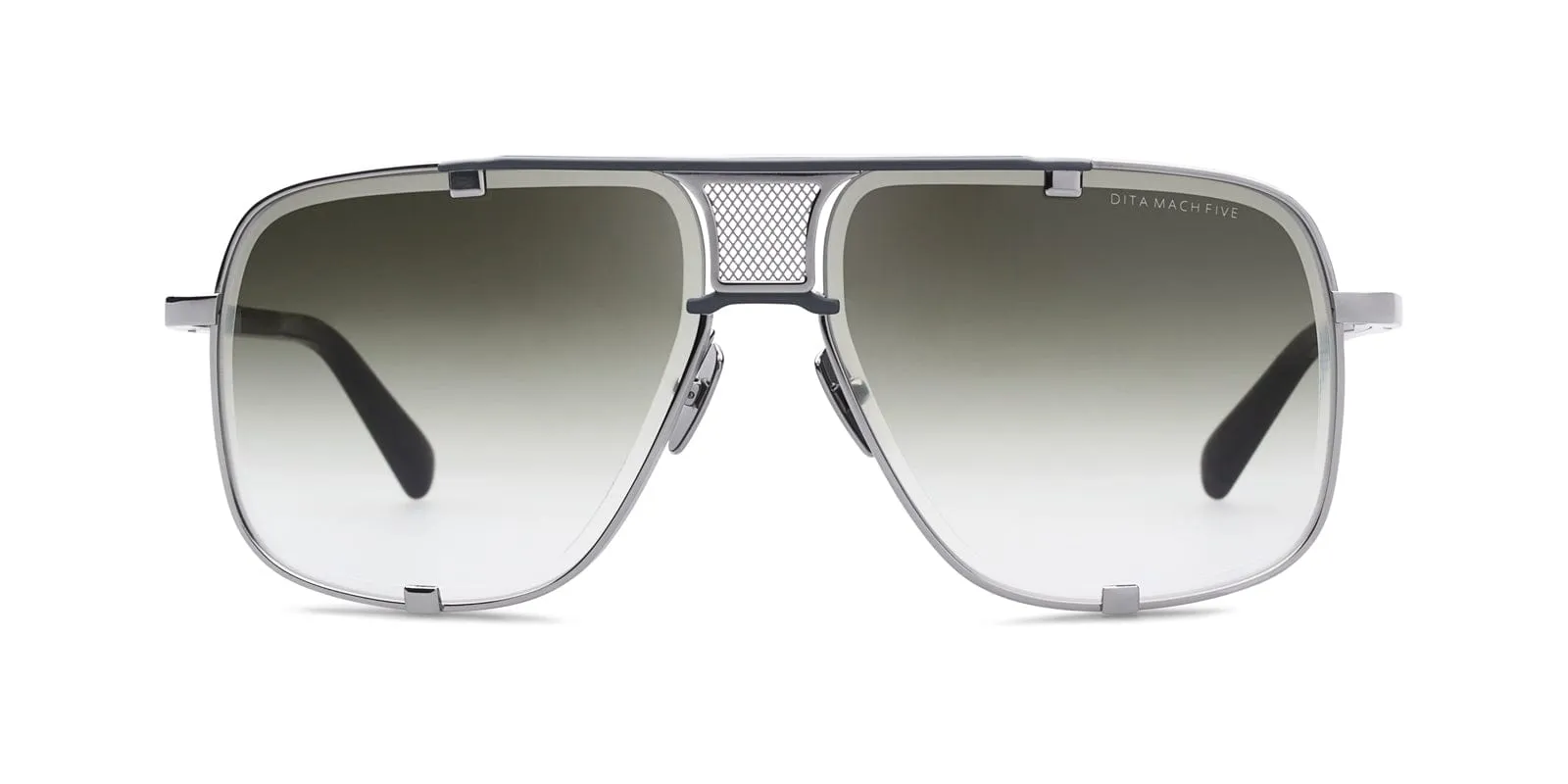 Mach five DRX2087- G  black palladium & black iron/green gradient lens