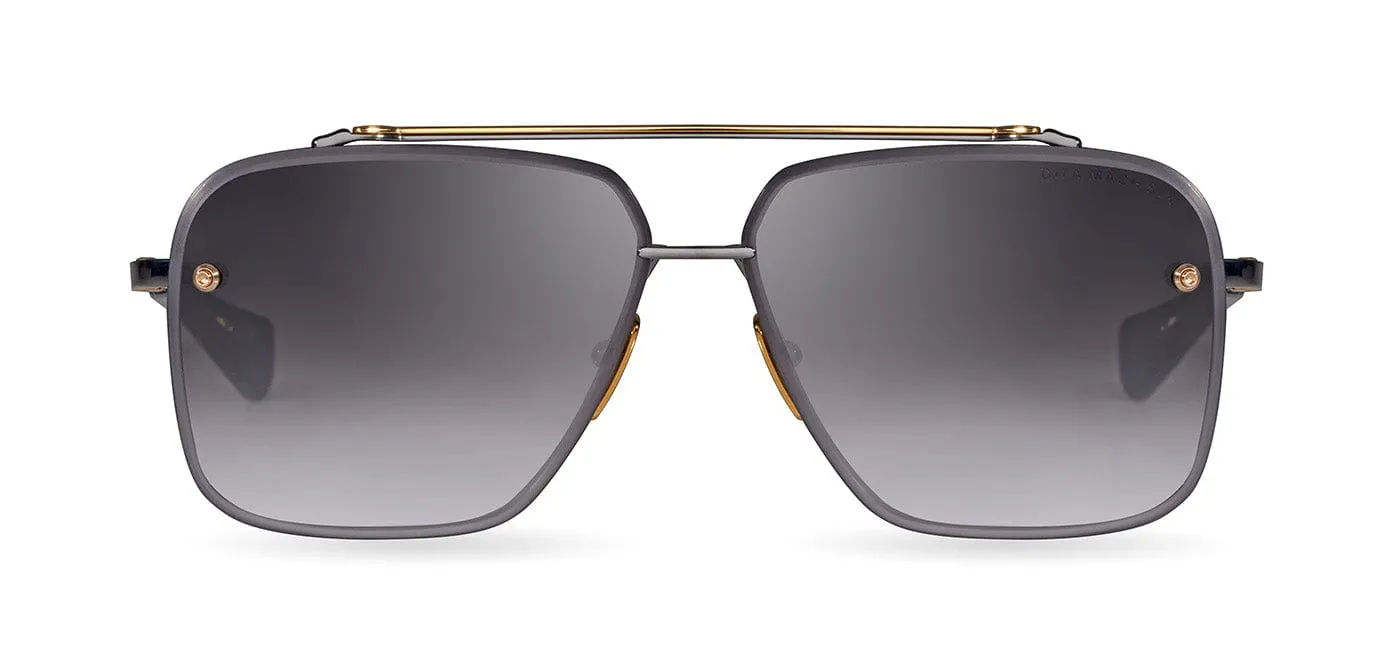 Mach six  DTS121-62-05  black rhodium & gold/grey gradient lens