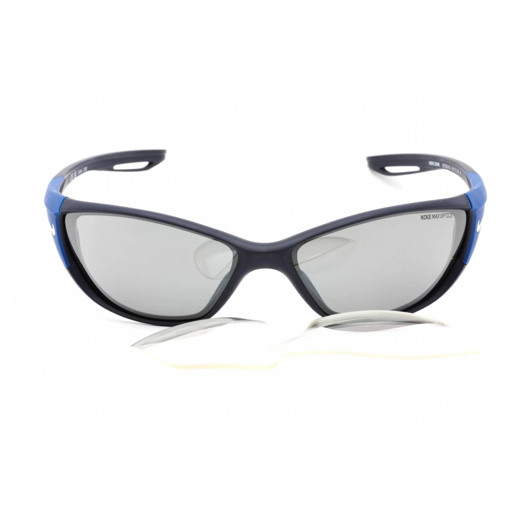 Nike Men's Sunglasses - Full Rim Matte Midnight Navy Plastic | NIKE ZONE DZ7356 410 Nike Sunglasses