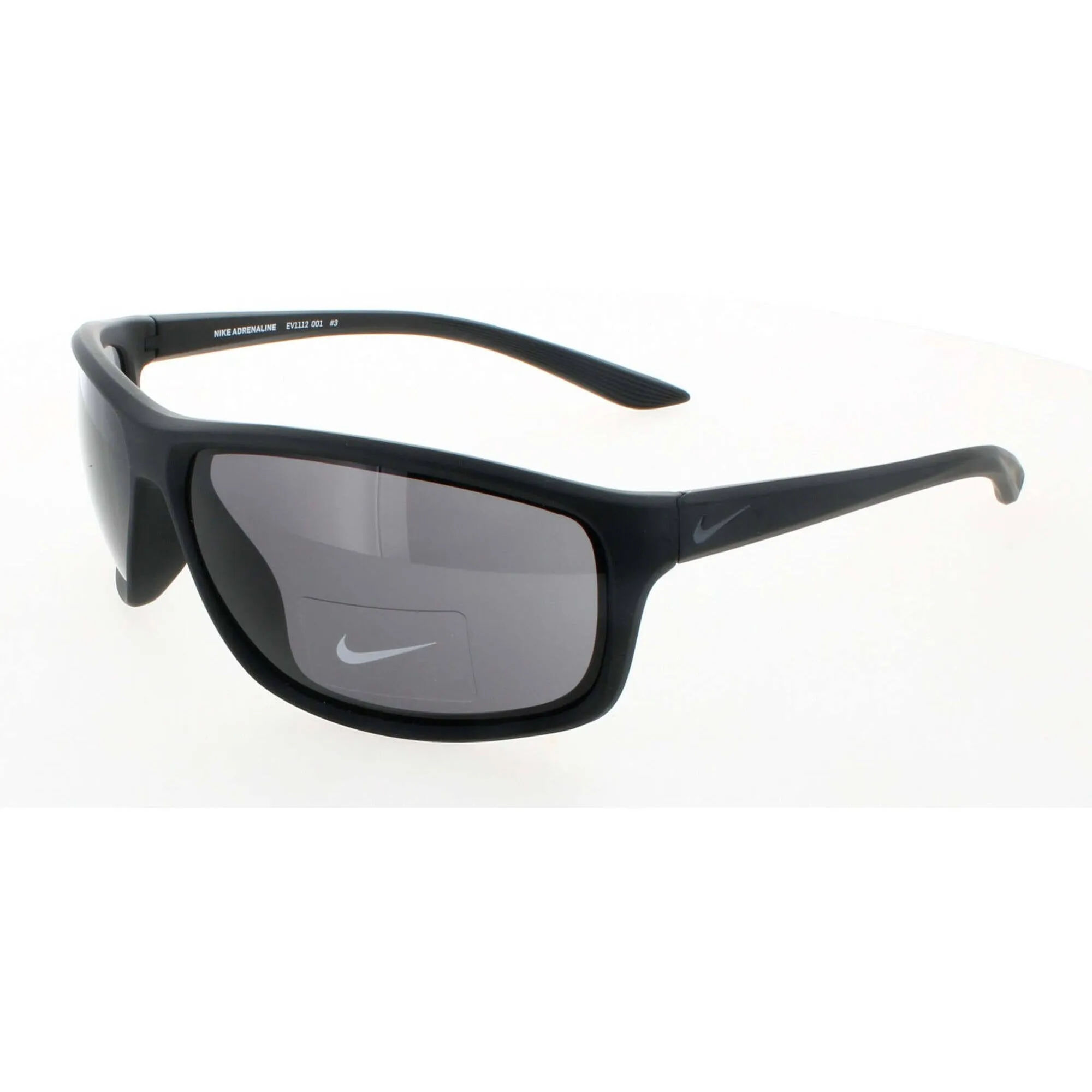 Nike Men's Sunglasses - Matte Black Plastic Wrap Around Frame | ADRENALINE EV11G 001 Nike Sunglasses