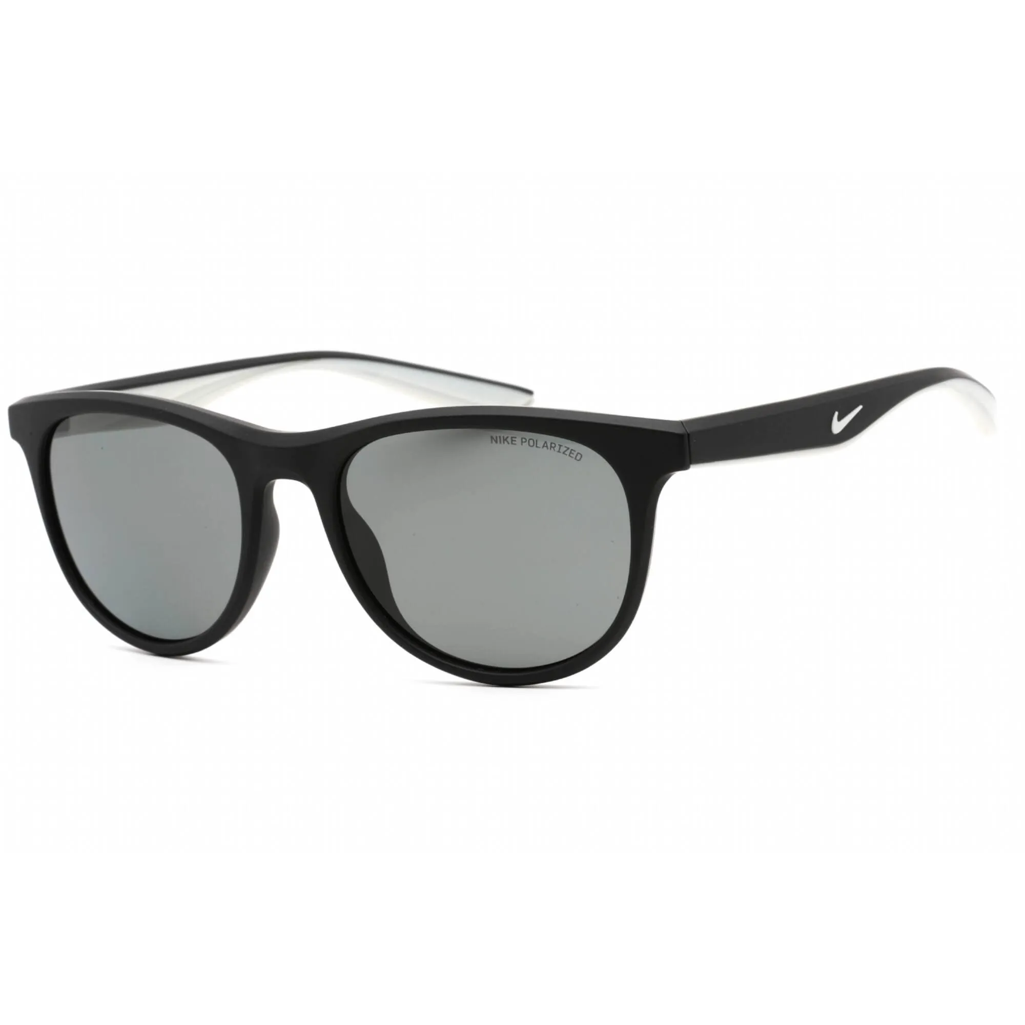 Nike Unisex Sunglasses - Full Rim Matte Black Plastic Round | NIKE WAVE P DQ0838 011 Nike Sunglasses