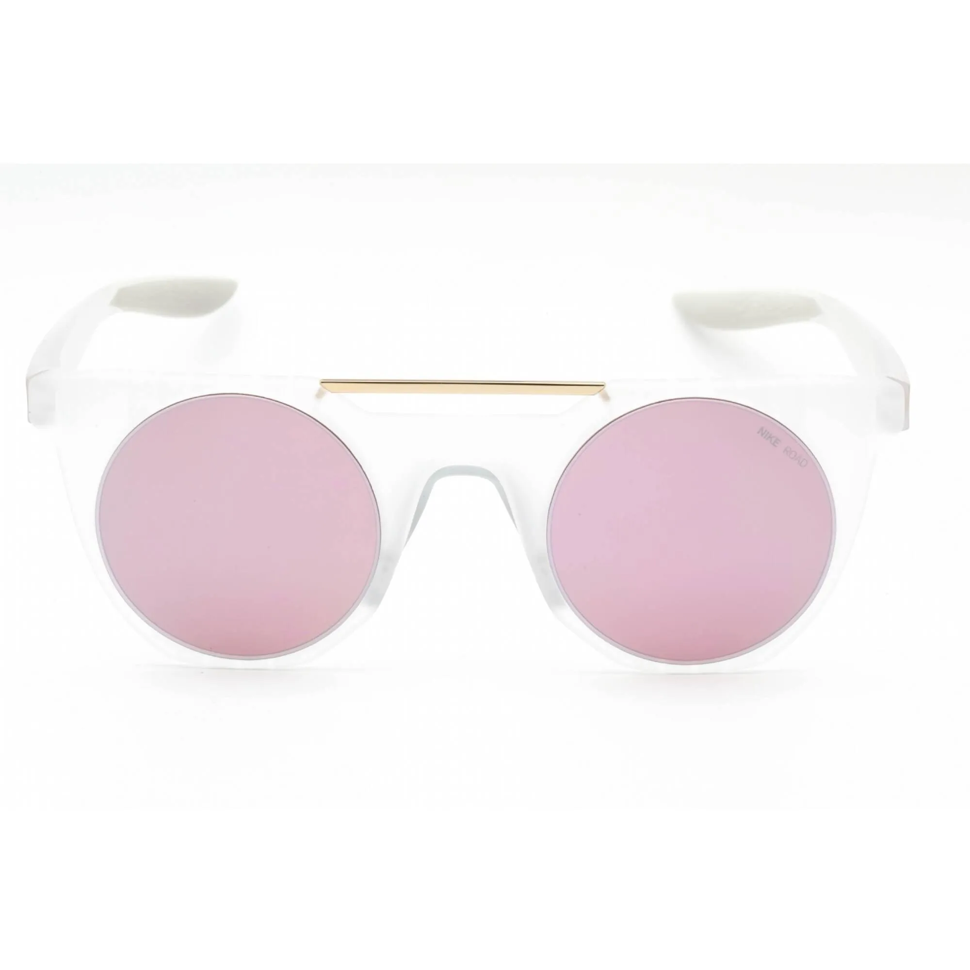 Nike Unisex Sunglasses - Matte Clear Plastic Round | NIKE BANDIT RISE 20 M CW7466 975 Nike Sunglasses