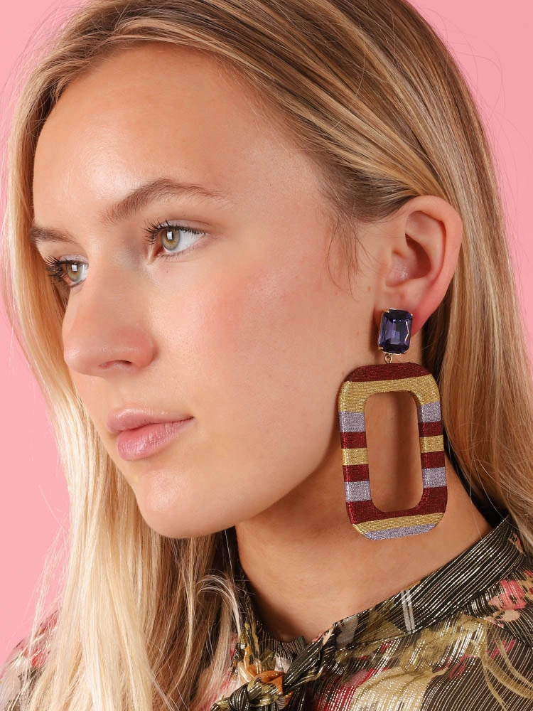 Paris Hoops in Burgundy