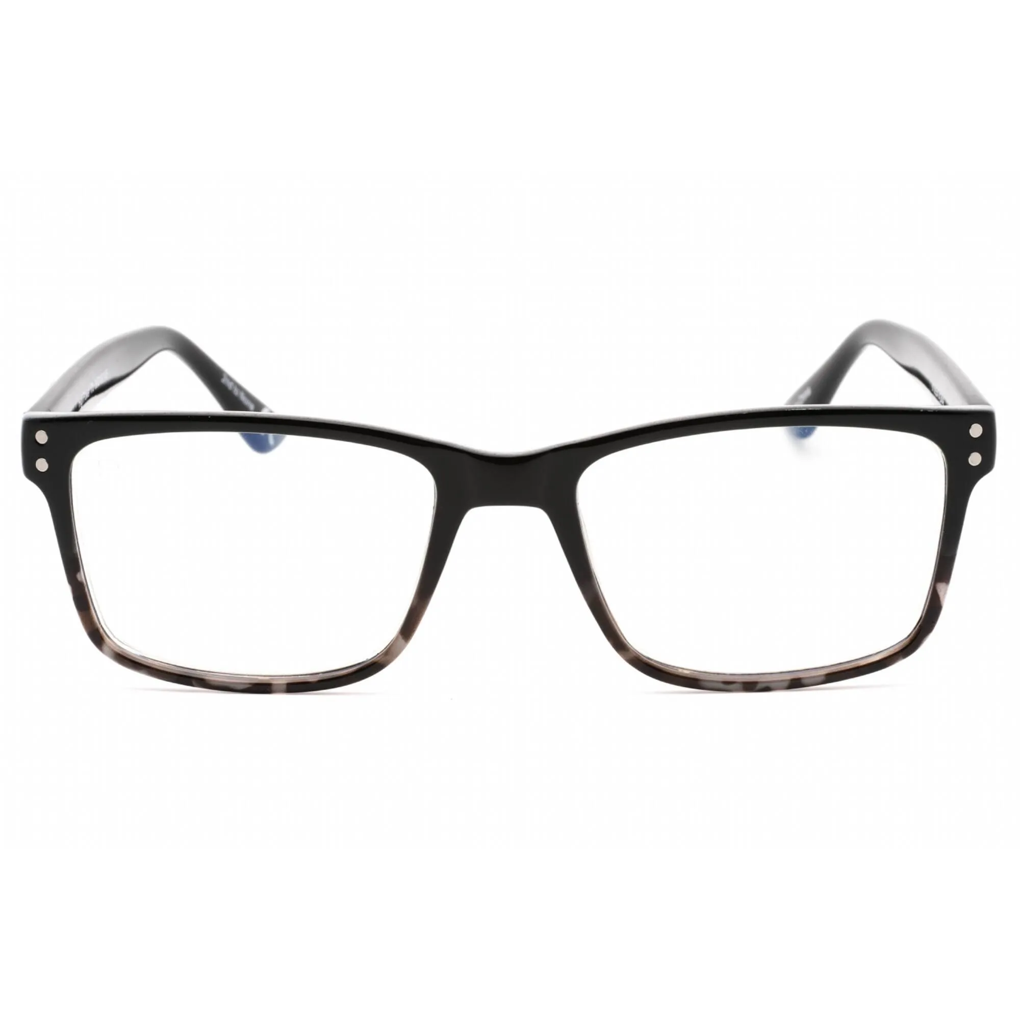 Prive Revaux Men's Eyeglasses - Rectangular Plastic Frame | High Power Gunmetal Stripe Prive Revaux	Blue Light Blocking Glasses